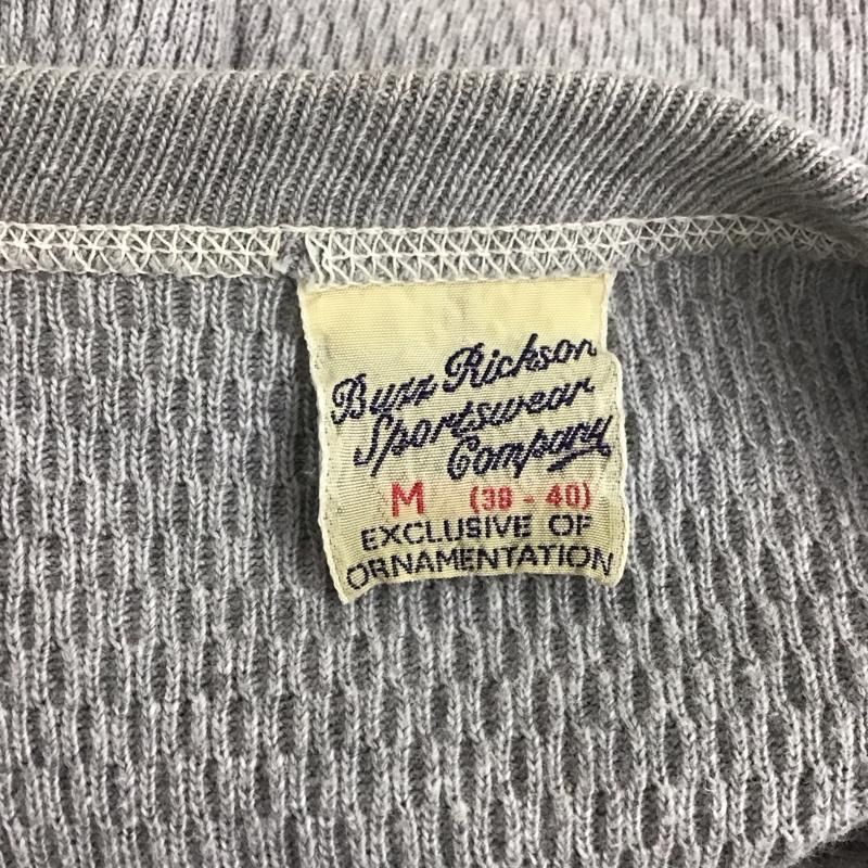バズリクソンズ Buzz Rickson s カットソー 長袖 長袖カットソー 無地カットソー クルーネック M 無地 灰 / グレー /  メンズ USED 古着 中古 10125119