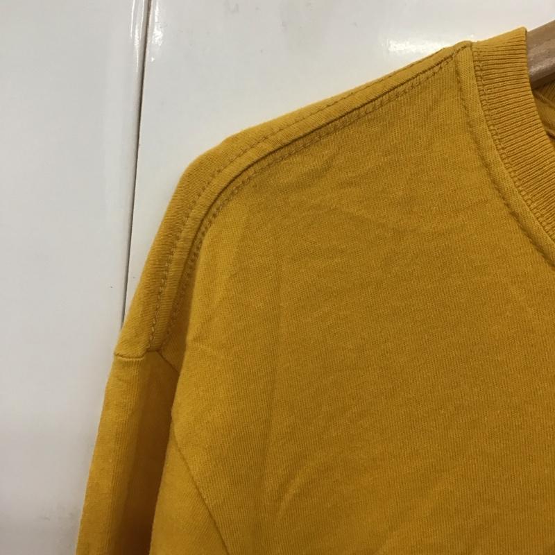 パタゴニア patagonia カットソー 長袖 長袖カットソー プリントカットソー クルーネック S ロゴ、文字 黄 / イエロー /  メンズ USED 古着 中古 10130468