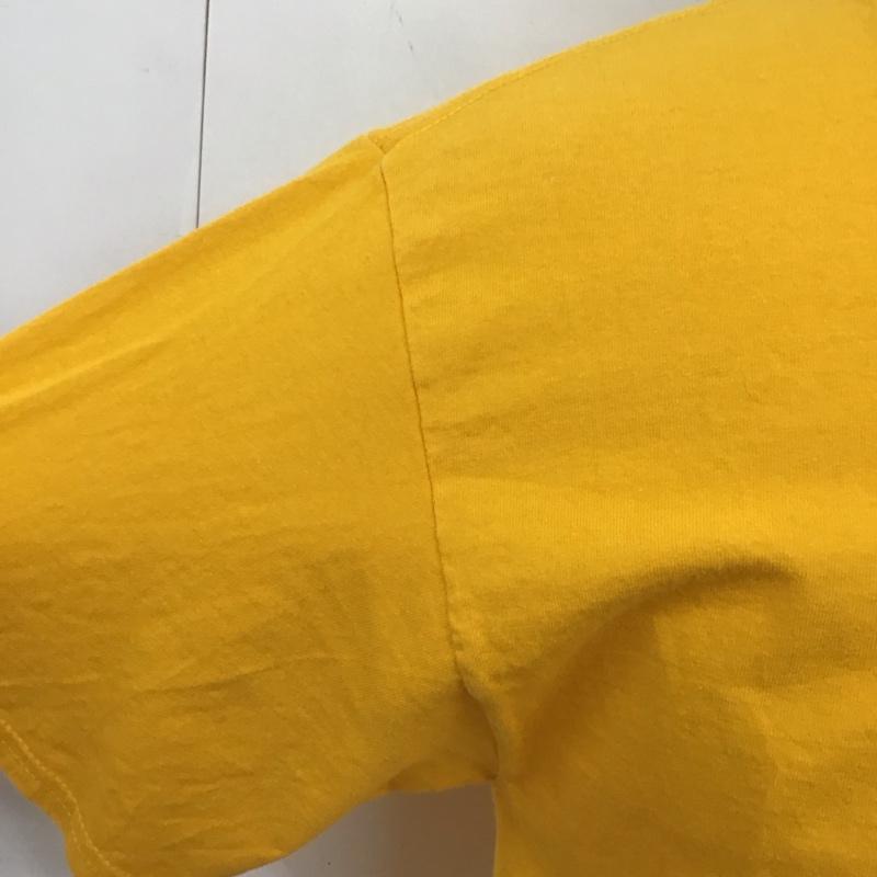 チャンピオン Champion Tシャツ 半袖 クルーネック M ワンポイント 橙 / オレンジ /  メンズ USED 古着 中古 10116804