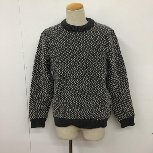 エルエルビーン L.L.Bean ニット、セーター 長袖 S  白 / ホワイト / X チャコールグレー / チャコールグレー /  メンズ USED 古着 中古 10111367