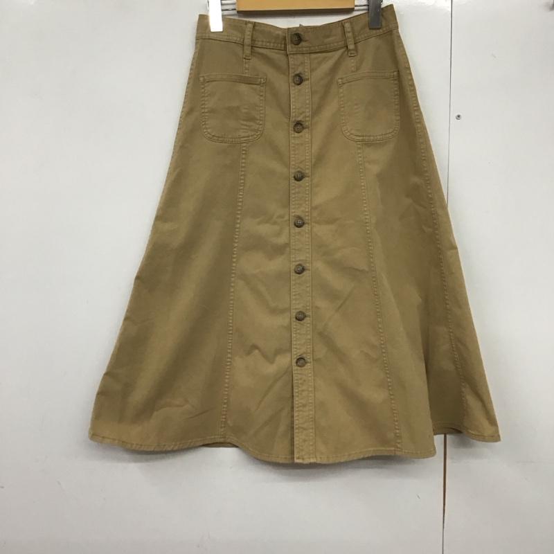ポロバイラルフローレン Polo by RALPH LAUREN スカート ロングスカート 2 無地 ベージュ / ベージュ /  レディース USED 古着 中古 10142912