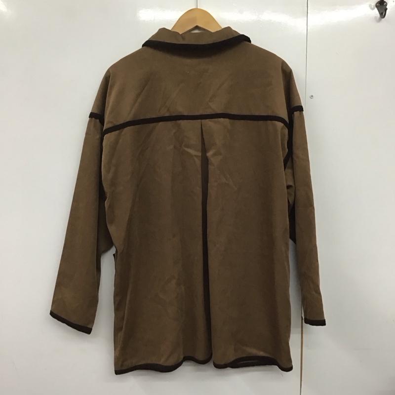エヘカソポ ehka sopo ジャケット、上着 ジャケット、ブレザー FREE 無地 茶 / ブラウン /  レディース USED 古着 中古 10142771