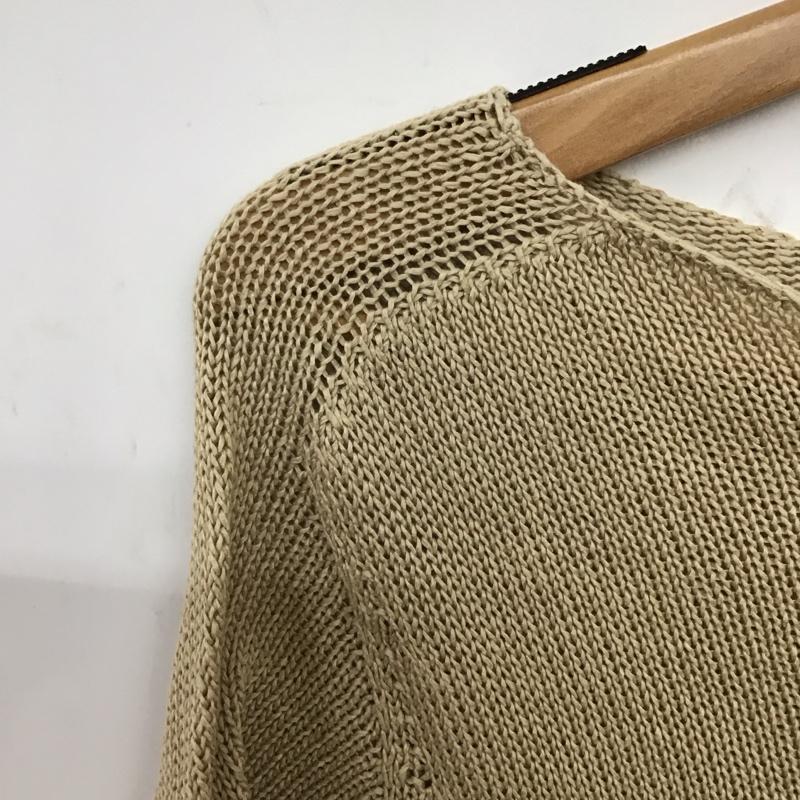 マックスマーラ MaxMara カットソー 半袖 コットンニット S 無地 ベージュ / ベージュ /  レディース USED 古着 中古 10150817