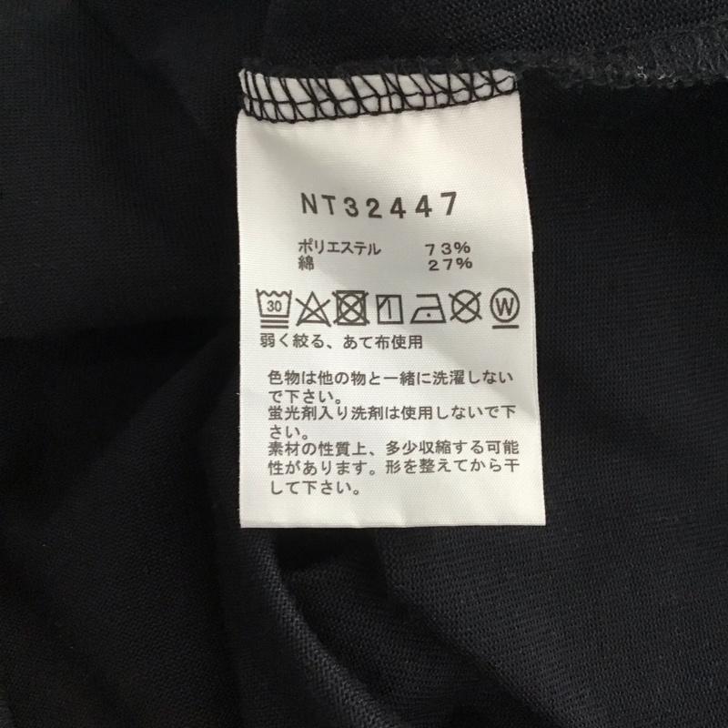 ザノースフェイス THE NORTH FACE Tシャツ 半袖 nt32447 ショートスリーブバックスクエアロゴティー 半袖カットソー プリントTシャツ XL ロゴ、文字 黒 / ブラック /  メンズ USED 古着 中古 10133265