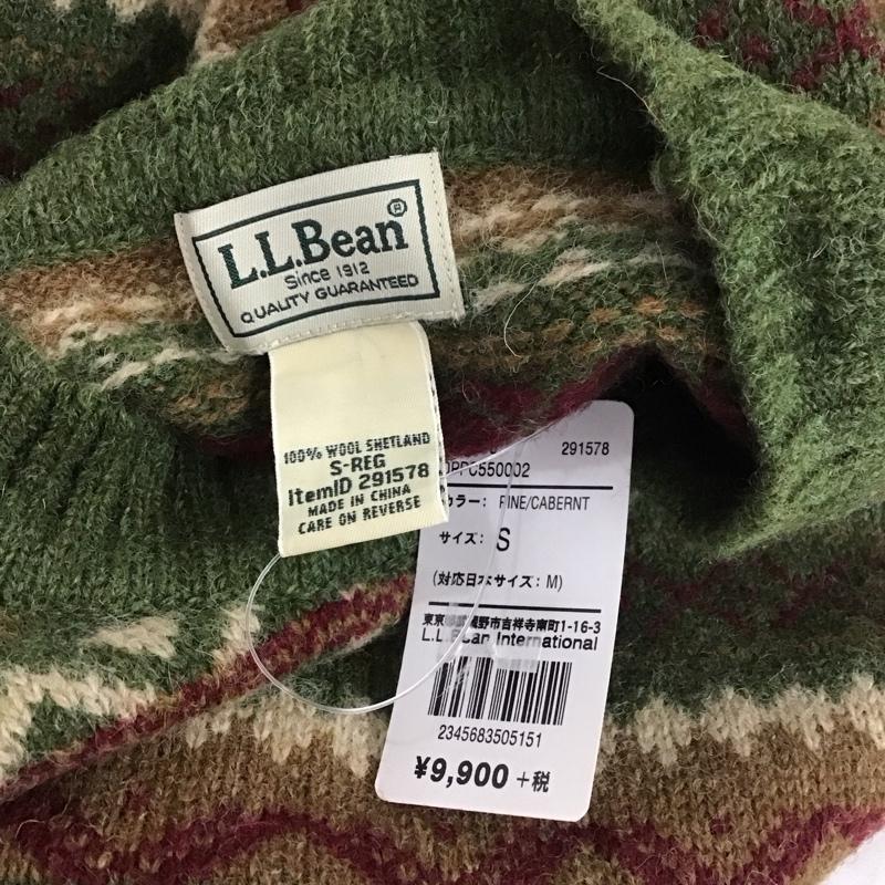 エルエルビーン L.L.Bean ニット、セーター 長袖 長袖ニットカットソー ニット セーター クルーネックニット S 総柄 マルチカラー / マルチカラー /  メンズ USED 古着 中古 10112543