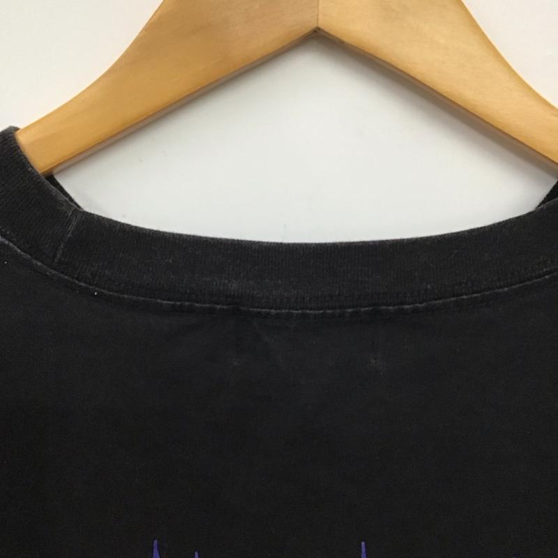 エクストララージ XLARGE Tシャツ 半袖 半袖カットソー プリントTシャツ クルーネックカットソー L ロゴ、文字 黒 / ブラック /  メンズ USED 古着 中古 10151010