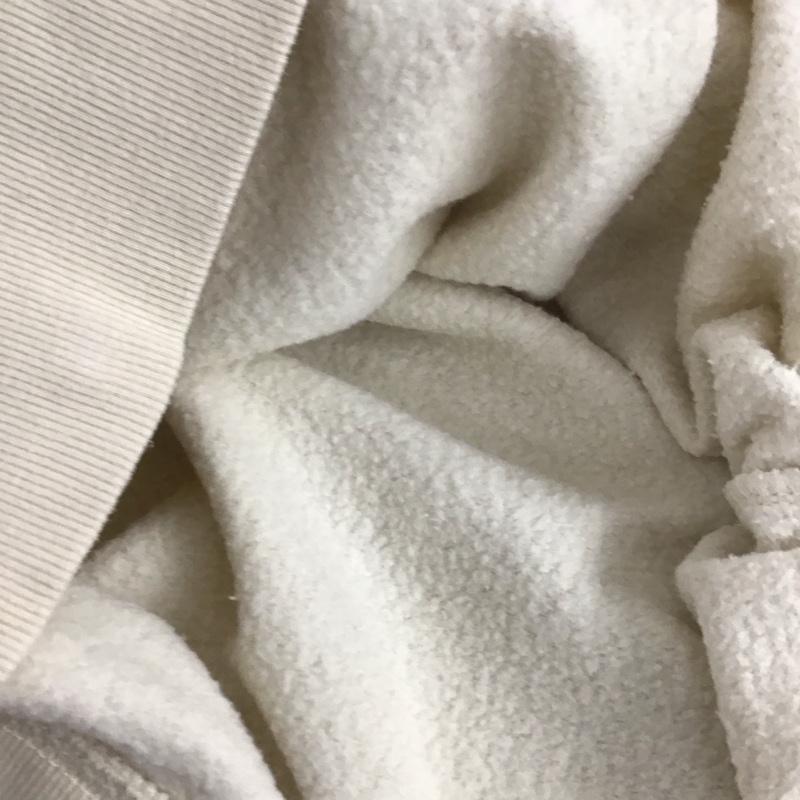 ザラ ZARA トレーナー 長袖 スウェット 裏起毛 L 無地 アイボリー / アイボリー /  レディース USED 古着 中古 10138682