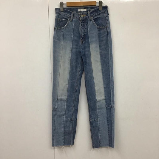 マウジー MOUSSY パンツ デニム、ジーンズ 010ASH11-0600 PATCHWORK STRAIGHT 無地 青 / ブルー /  レディース USED 古着 中古 10131322