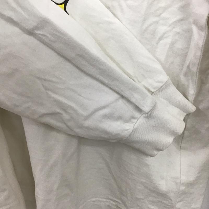 エクストララージ XLARGE カットソー 長袖 長袖カットソー プリントカットソー クルーネック XL プリント 白 / ホワイト /  メンズ USED 古着 中古 10148514