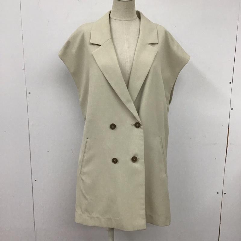 ローリーズファーム LOWRYS FARM ベスト ベスト FREE 無地 ベージュ / ベージュ /  レディース USED 古着 中古 10109106