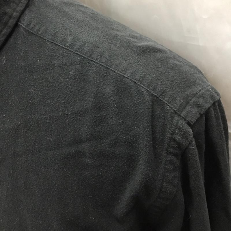 ラルフローレン RALPHLAUREN シャツ、ブラウス 長袖 80年代 POLO COUNTRY L 無地 黒 / ブラック /  メンズ USED 古着 中古 10112375