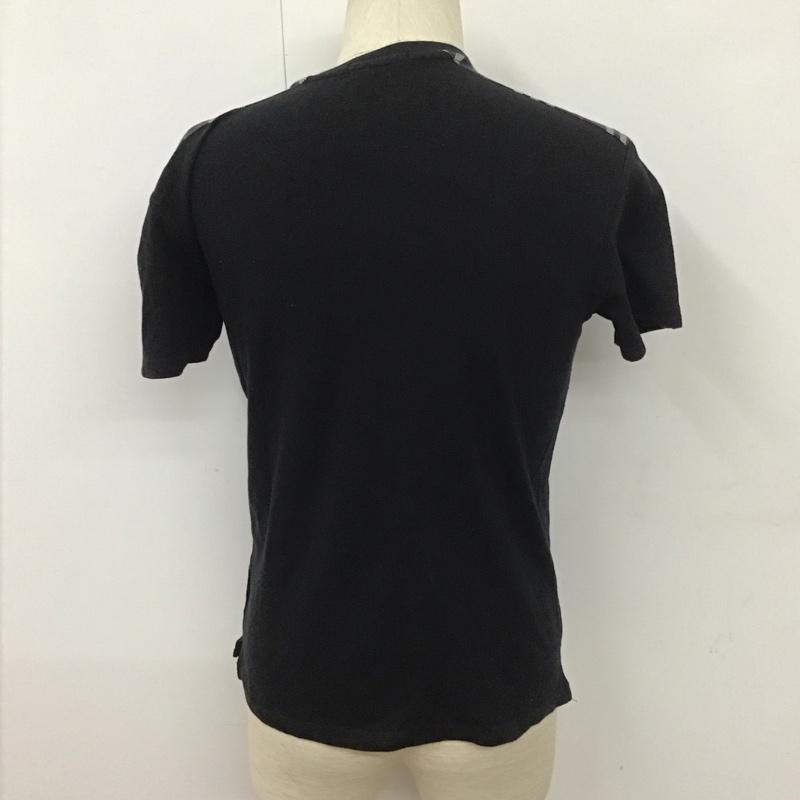 バーバリーブラックレーベル BURBERRY BLACK LABEL Tシャツ 半袖 BMV10-628-09 クルーネック 2 ワンポイント 黒 / ブラック /  メンズ USED 古着 中古 10111855