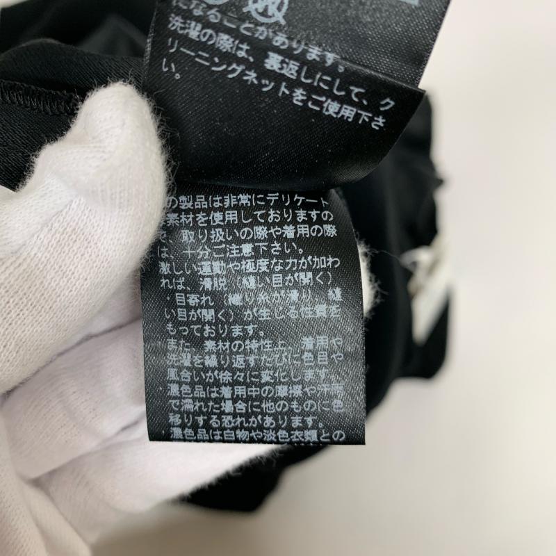 ランバンオンブルー LANVIN en Bleu ワンピース ひざ丈スカート 38 無地 黒 / ブラック /  レディース USED 古着 中古 10014687