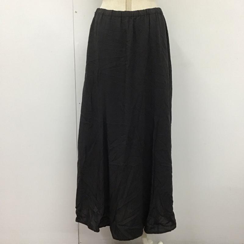 スローブイエナ SLOBE IENA スカート ロングスカート 19-060-912-7091-3-0 フレアスカート 38 無地 黒 / ブラック /  レディース USED 古着 中古 10108421