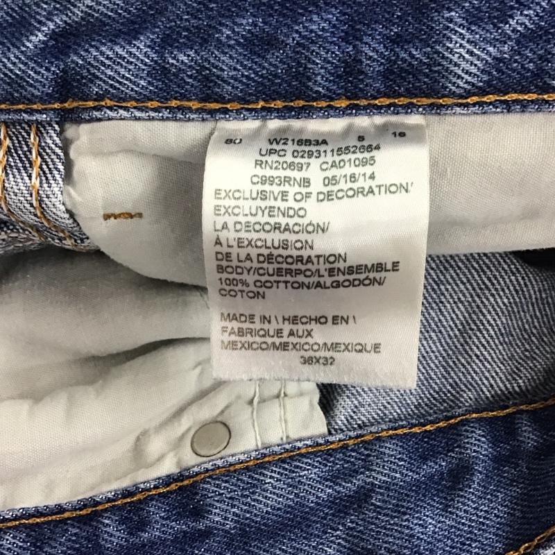 ディッキーズ Dickies パンツ デニム、ジーンズ デニムパンツ ワイドパンツ カジュアルパンツ Gパン 36 無地 インディゴ / インディゴ /  メンズ USED 古着 中古 10139722