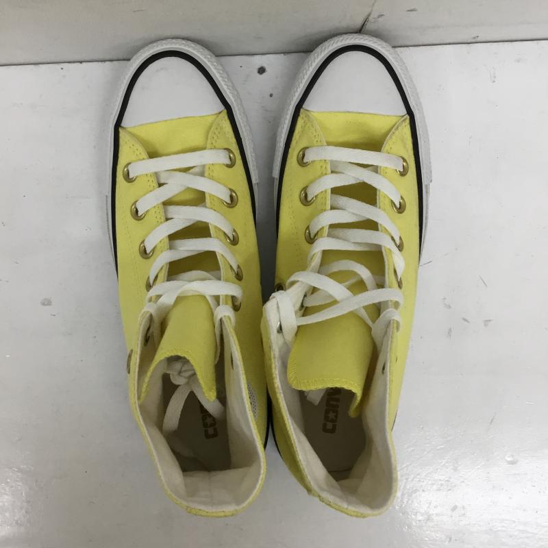 コンバース CONVERSE スニーカー スニーカー 32995123 ALL STAR PASTELS HI 24.5cm ロゴ、文字 黄 / イエロー /  レディース USED 古着 中古 10141430