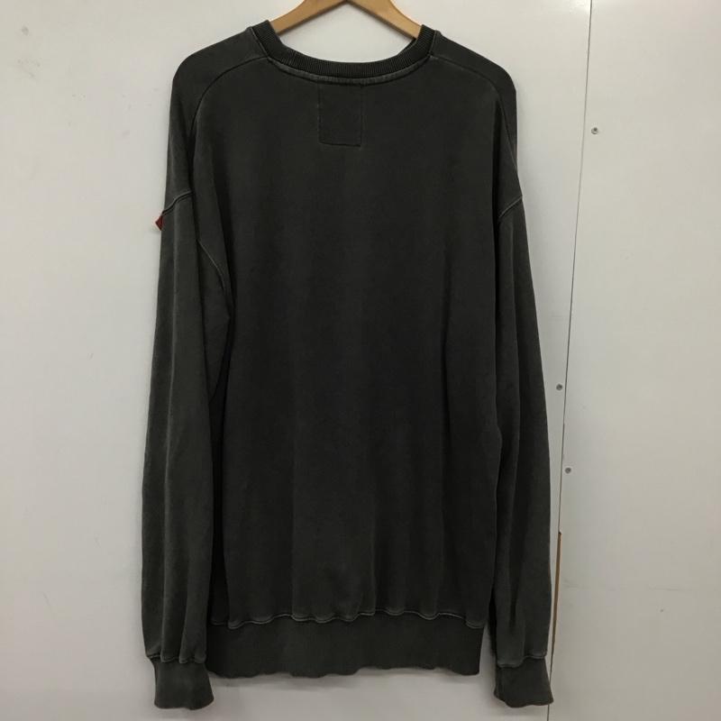 ヘッドグーニー HEADGOONIE トレーナー 長袖 長袖トレーナー スウェット クルーネック プルオーバー XXL プリント 灰 / グレー /  メンズ USED 古着 中古 10129301