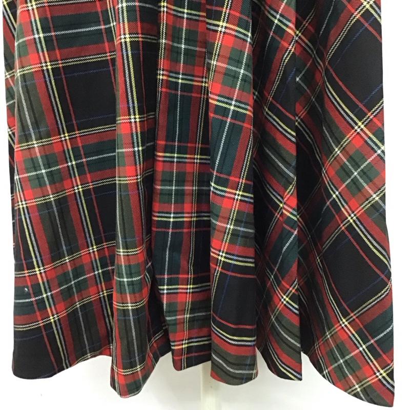ザラ ZARA スカート ロングスカート 4886 248 800 ベルト付き XS チェック マルチカラー / マルチカラー /  レディース USED 古着 中古 10111422