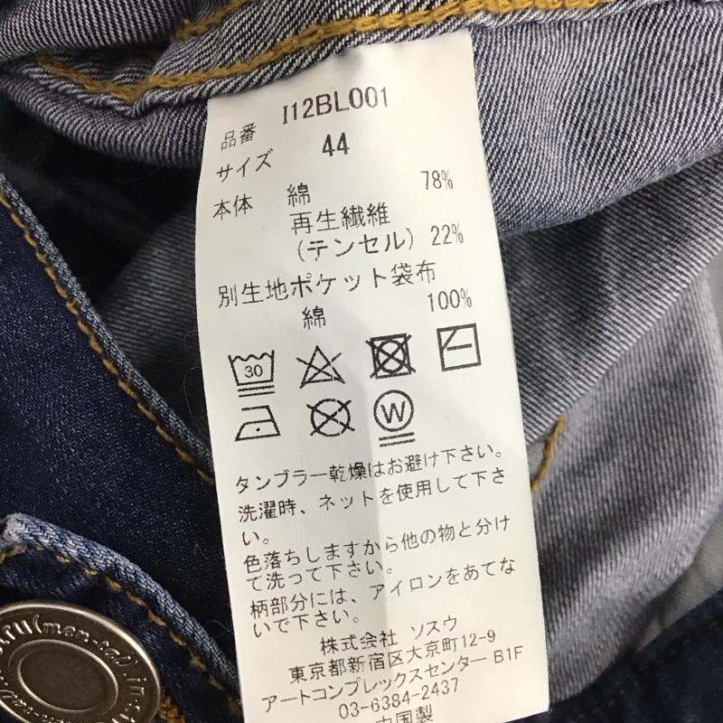 ミハラヤスヒロ MIHARAYASUHIRO ジャケット、上着 ジャケット、ブレザー デニムジャケット Gジャン アウター カジュアルジャケット 44 無地 インディゴ / インディゴ /  メンズ USED 古着 中古 10146749