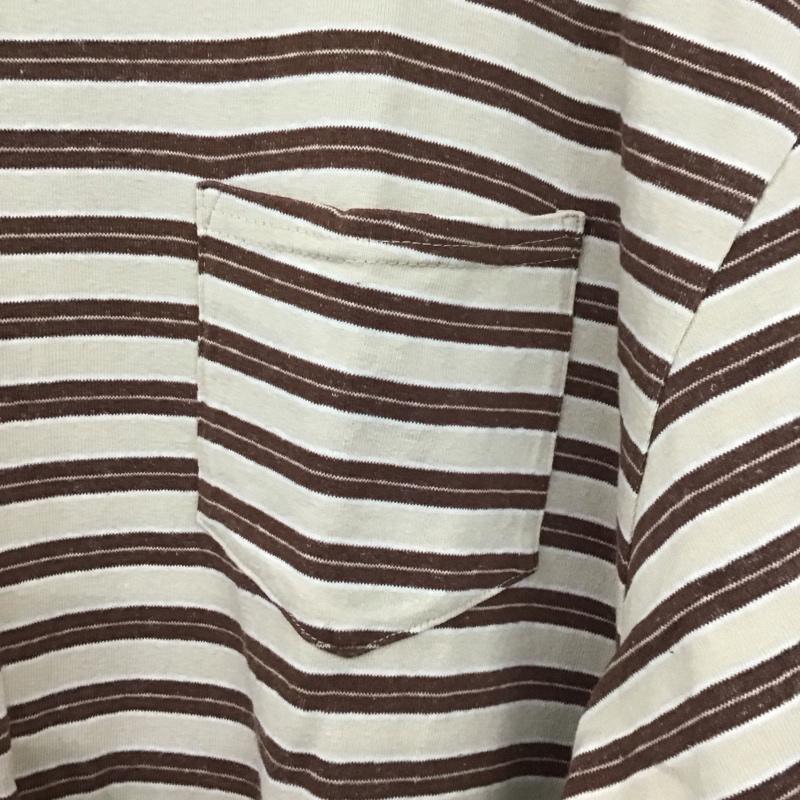 タウンクラフト TOWNCRAFT Tシャツ 半袖 半袖カットソー プリントTシャツ クルーネックカットソー L ボーダー柄 マルチカラー / マルチカラー /  メンズ USED 古着 中古 10128674