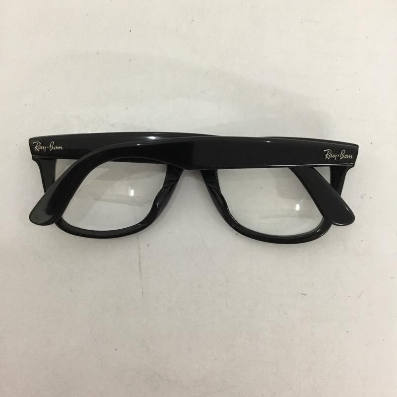 レイバン Ray-Ban めがね・サングラス めがね RB2140-F WAYFARER クリアレンズ ロゴ、文字 黒 / ブラック /  メンズ USED 古着 中古 10130241
