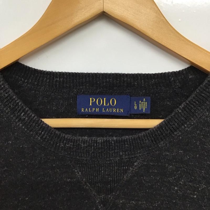 ポロラルフローレン POLO RALPH LAUREN トレーナー 長袖 長袖トレーナー スウェット クルーネック プルオーバー L ロゴ、文字 ダークグレー / ダークグレー /  メンズ USED 古着 中古 10150107