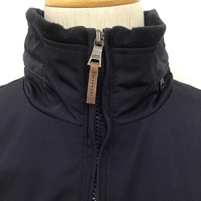 ポロラルフローレン POLO RALPH LAUREN ジャケット、上着 ジャケット、ブレザー ジップアップジャケット ジャンパー ジャケット カジュアルジャケット アウター M ロゴ、文字 紺 / ネイビー /  メンズ USED 古着 中古 10106751