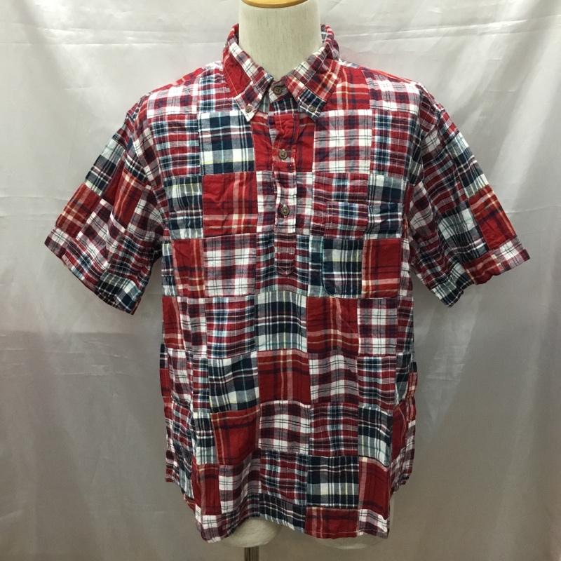 エディーバウアー Eddie Bauer シャツ、ブラウス 半袖 ボタンダウン 胸ポケット プルオーバー M チェック マルチカラー / マルチカラー /  メンズ USED 古着 中古 10111585