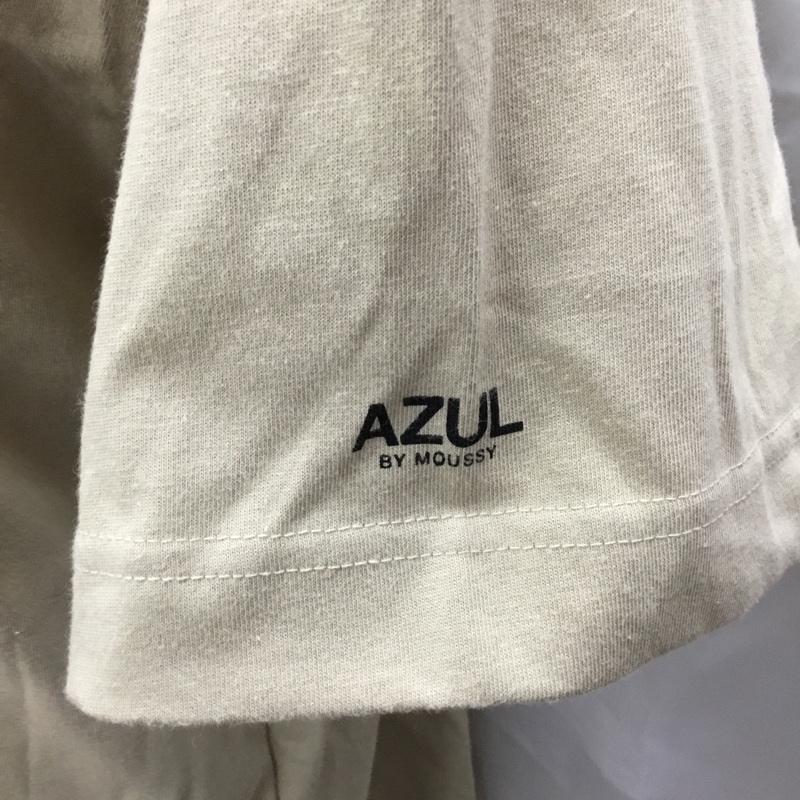アズールバイマウジー AZUL BY MOUSSY Tシャツ 半袖 251fax90-089f 半袖カットソー プリントTシャツ L プリント ベージュ / ベージュ /  メンズ USED 古着 中古 10114358