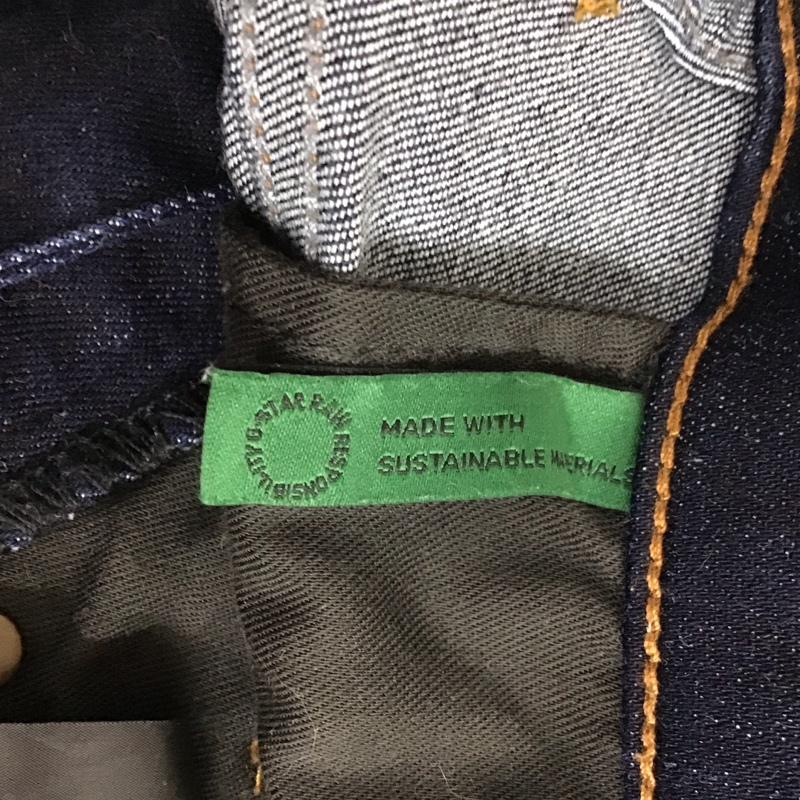 ジースターロゥ G-STAR RAW パンツ デニム、ジーンズ デニムパンツ スリムパンツ ストレッチパンツ ジーンズ 27インチ 無地 インディゴ / インディゴ /  メンズ USED 古着 中古 10117281