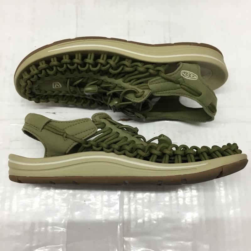 キーン KEEN サンダル サンダル 1025185 UNEEK スポーツサンダル 24cm 24.0cm ロゴ、文字 カーキ / カーキ /  レディース USED 古着 中古 10106878