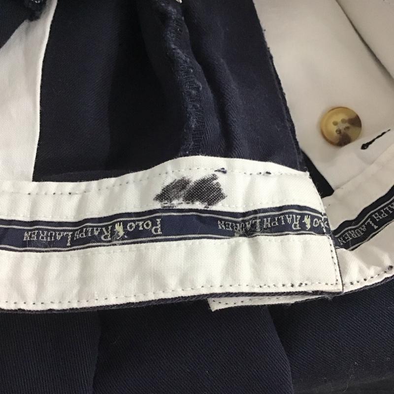 ポロラルフローレン POLO RALPH LAUREN パンツ チノパン チノパン ワイドパンツ カジュアルパンツ 34インチ 無地 紺 / ネイビー /  メンズ USED 古着 中古 10137323
