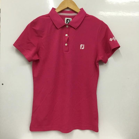 古着 USED ポロシャツ 半袖 FJW-F17-S01 FootJoy ゴルフウェア タグ付き M ロゴ、文字 桃 / ピンク /  レディース USED 古着 中古 10135696