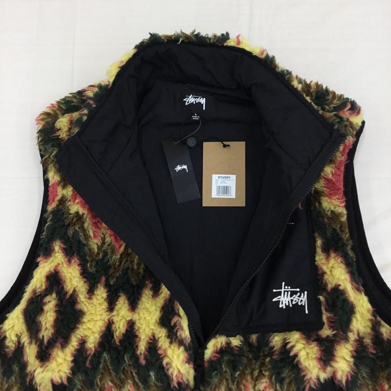 ステューシー STUSSY ジャケット、上着 ダウンベスト 21F118436 Fillmore Sherpa Vest L ネイティブ柄 マルチカラー / マルチカラー /  メンズ USED 古着 中古 10140179