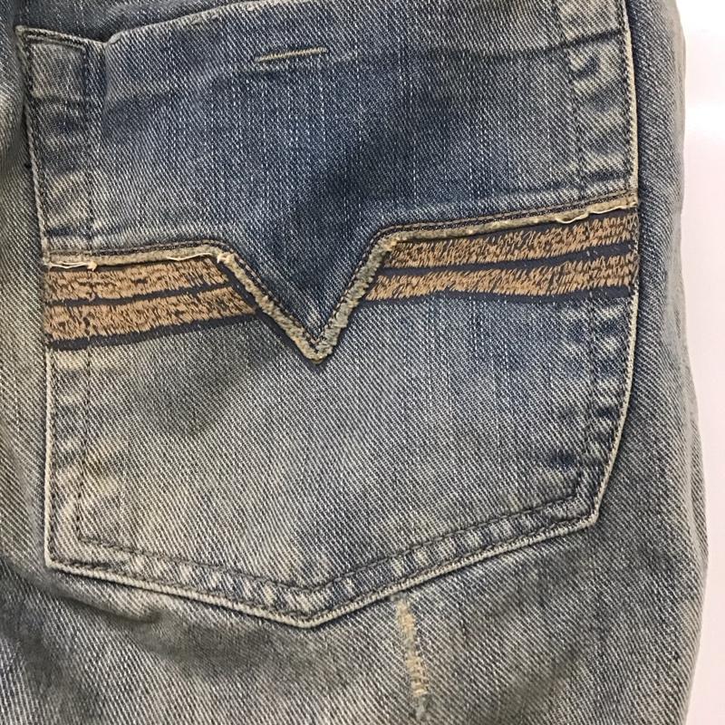 ディーゼル DIESEL パンツ デニム、ジーンズ デニムパンツ ストレートパンツ ワイドパンツ カジュアルパンツ 32インチ 無地 インディゴ / インディゴ /  メンズ USED 古着 中古 10108492