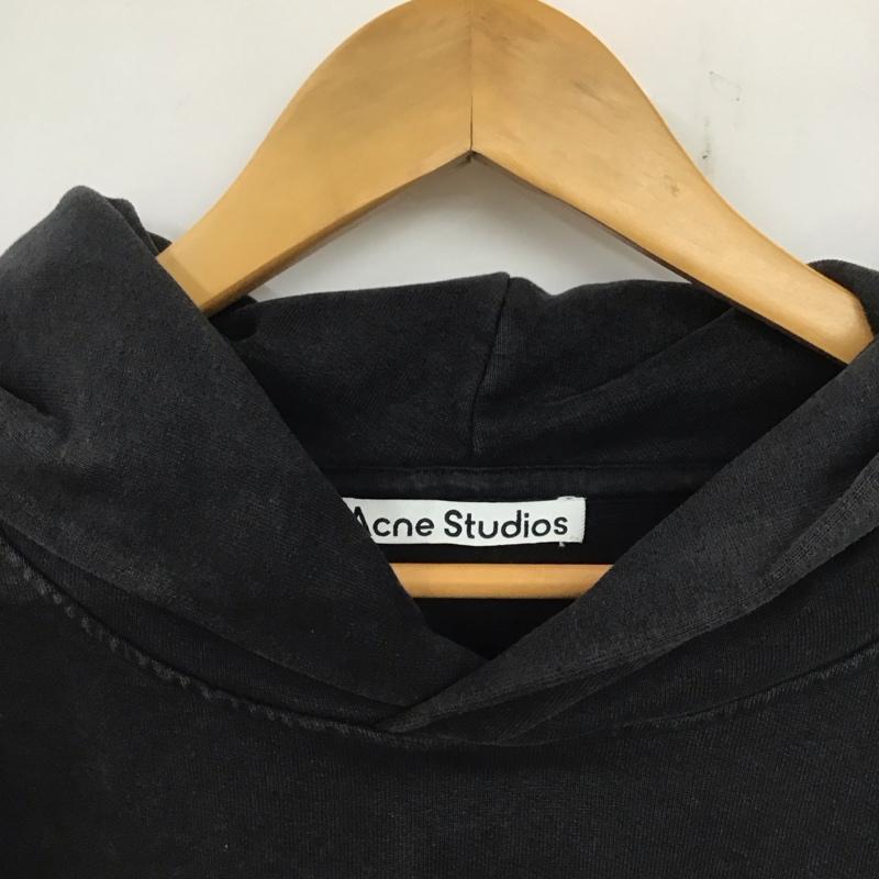 アクネストゥディオズ Acne Studios パーカー 長袖 FN-MN-SWEA000175 21AW/FRANKLIN H STAMP S ロゴ、文字 X プリント 黒 / ブラック /  メンズ USED 古着 中古 10138220