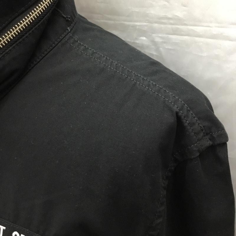 アルファインダストリー Alpha Industries ジャケット、上着 ジャンパー、ブルゾン ジップアップジャケット ジャンパー ジャケット ミリタリージャケット ロゴ、文字 黒 / ブラック /  メンズ USED 古着 中古 10120074
