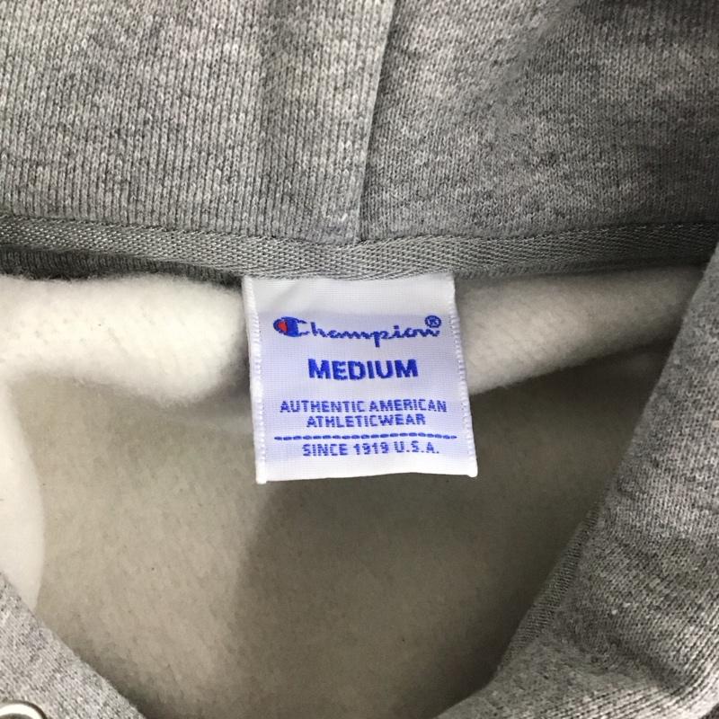 チャンピオン Champion パーカー 長袖 M 無地 灰 / グレー /  メンズ USED 古着 中古 10108015