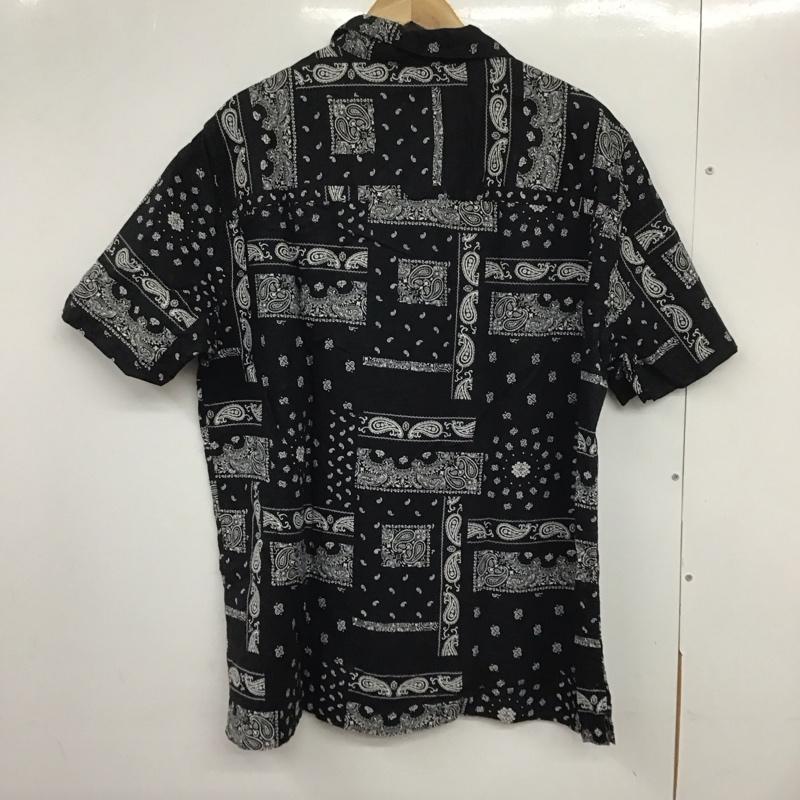 ギャップ GAP シャツ、ブラウス 半袖 半袖シャツ プリントシャツ ポケットシャツ L プリント 黒 / ブラック /  メンズ USED 古着 中古 10132818