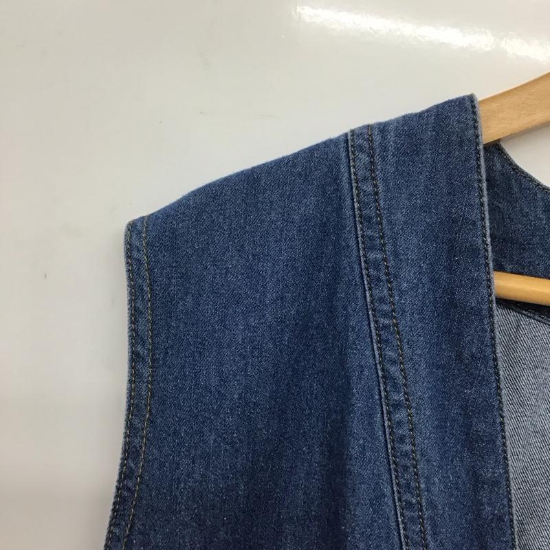 ニコアンド niko and... ベスト ベスト NKN32703AD C1風 デニムベスト FREE 無地 インディゴ / インディゴ /  レディース USED 古着 中古 10133385