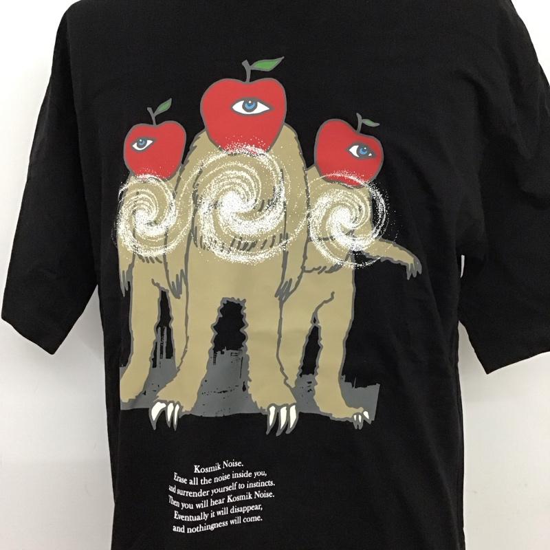 ジーユー GU Tシャツ 半袖 341-351036 UNDERCOVER グラフィック プリントTシャツ M プリント X ロゴ、文字 黒 / ブラック /  メンズ USED 古着 中古 10128346