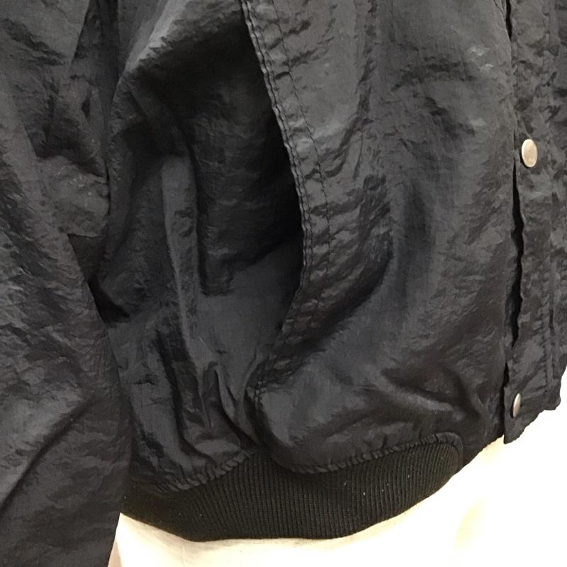 ビッグジョン Big John ジャケット、上着 ジャンパー、ブルゾン ナイロン ノーカラー M 無地 黒 / ブラック /  メンズ USED 古着 中古 10116834
