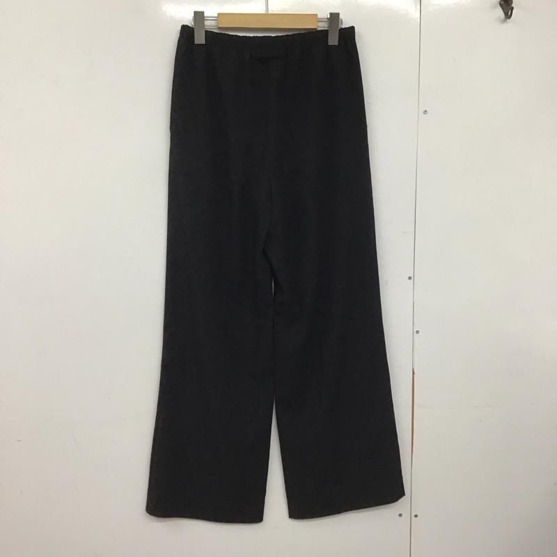 ユナイテッドアローズアンドサンズ UNITED ARROWS & SONS パンツ スラックス スラックスパンツ ワイドパンツ カジュアルパンツ M 無地 黒 / ブラック /  レディース USED 古着 中古 10147206