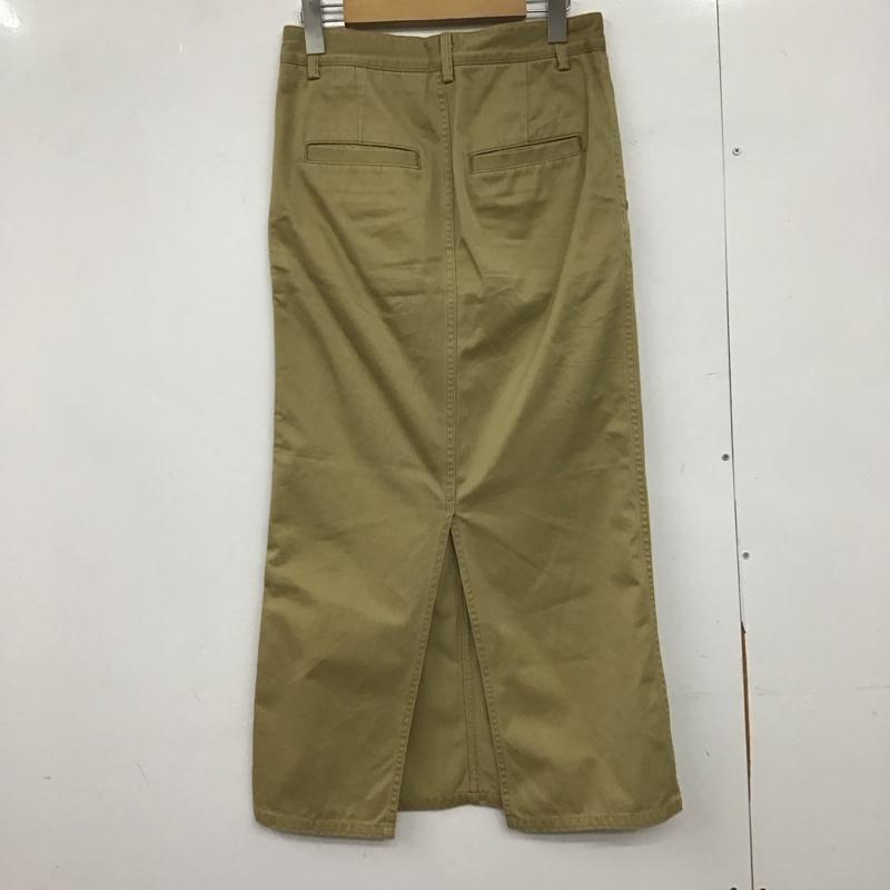 プラージュ Plage スカート ロングスカート ロングスカート タイトスカート バックスリット 34 無地 ベージュ / ベージュ /  レディース USED 古着 中古 10147700