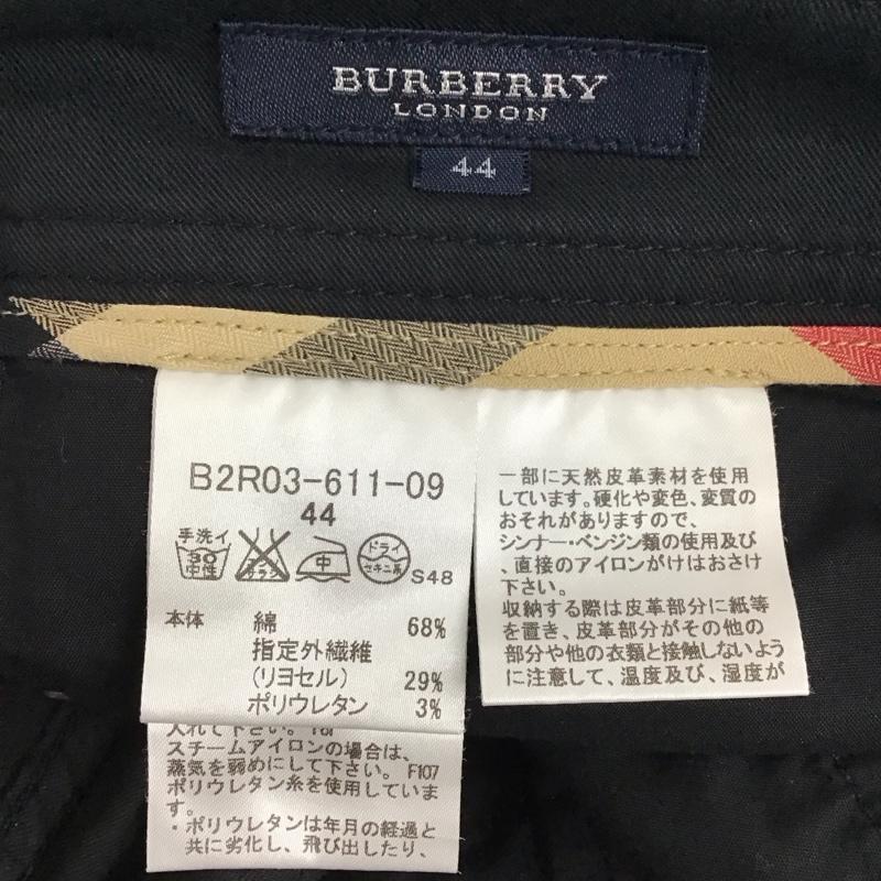 バーバリー BURBERRY パンツ デニム、ジーンズ カジュアルパンツ スリムパンツ ストレートパンツ ストレッチパンツ 44 無地 黒 / ブラック /  レディース USED 古着 中古 10122481