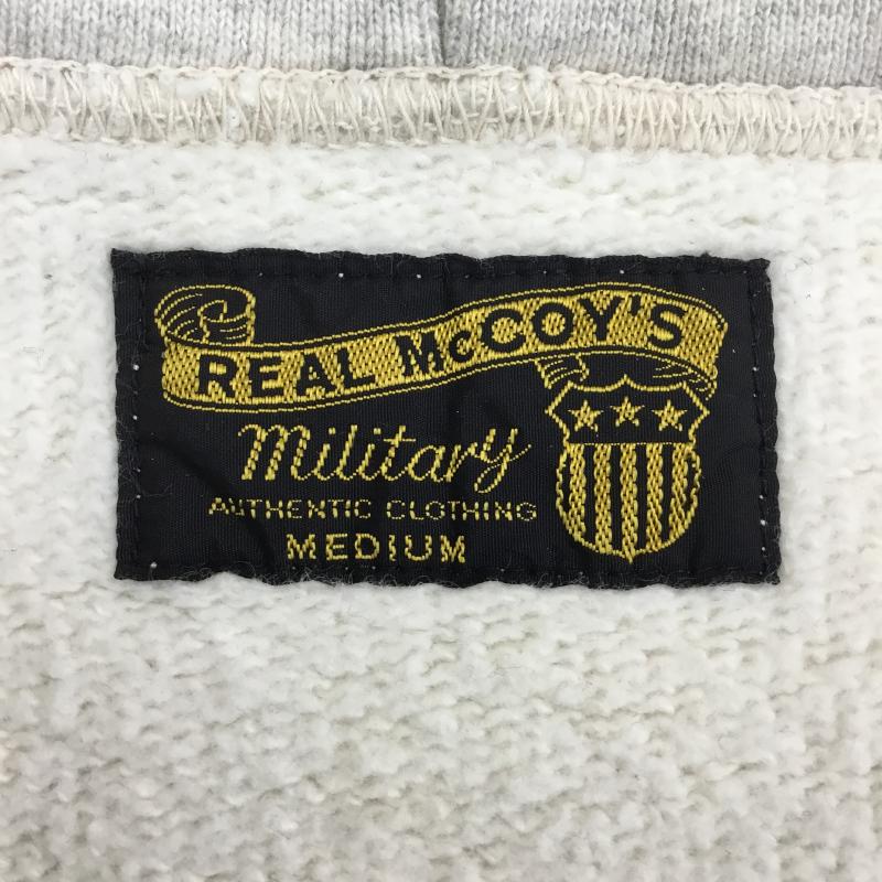 ザ・リアルマッコイズ・インターナショナル REAL McCOY S パーカー 長袖 USAAF アメリカ陸軍航空軍　ジップパーカー M ロゴ、文字 灰 / グレー /  メンズ USED 古着 中古 10143874