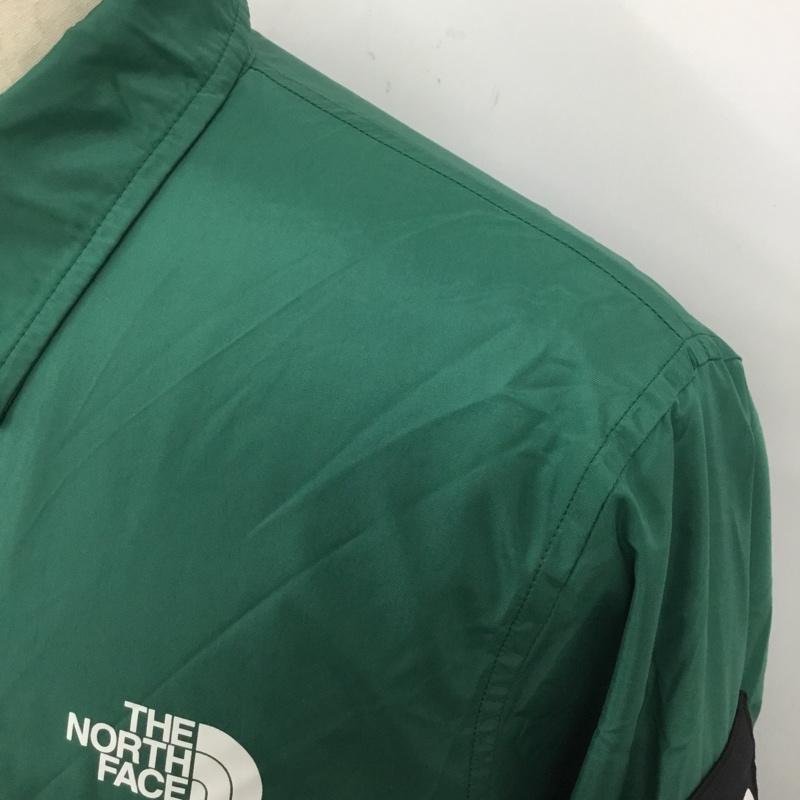 ザノースフェイス THE NORTH FACE ジャケット、上着 ジャケット、ブレザー np22030 コーチジャケット ナイロンジャケット アウター XL ロゴ、文字 緑 / グリーン /  メンズ USED 古着 中古 10120848