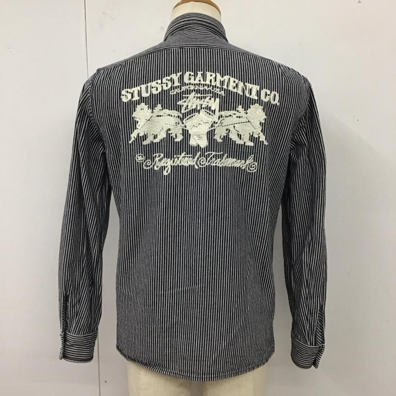 ステューシー STUSSY シャツ、ブラウス 長袖 長袖シャツ カラーシャツ ポケットシャツ 長袖カットソー ストライプシャツ S ストライプ マルチカラー / マルチカラー /  メンズ USED 古着 中古 10120039