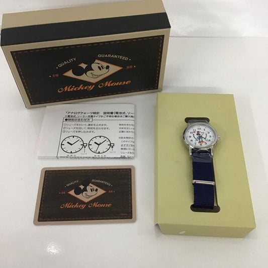 ディズニー Disney 腕時計 アナログ（クォーツ式） ミニーマウス 無地 紺 / ネイビー /  レディース USED 古着 中古 10135106