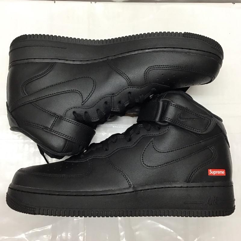 ナイキ NIKE スニーカー スニーカー FZ8784-001 AIR FORCE 1 MID SP Supreme 28.5cm 箱有 28.5cm ロゴ、文字 黒 / ブラック /  メンズ USED 古着 中古 10118873